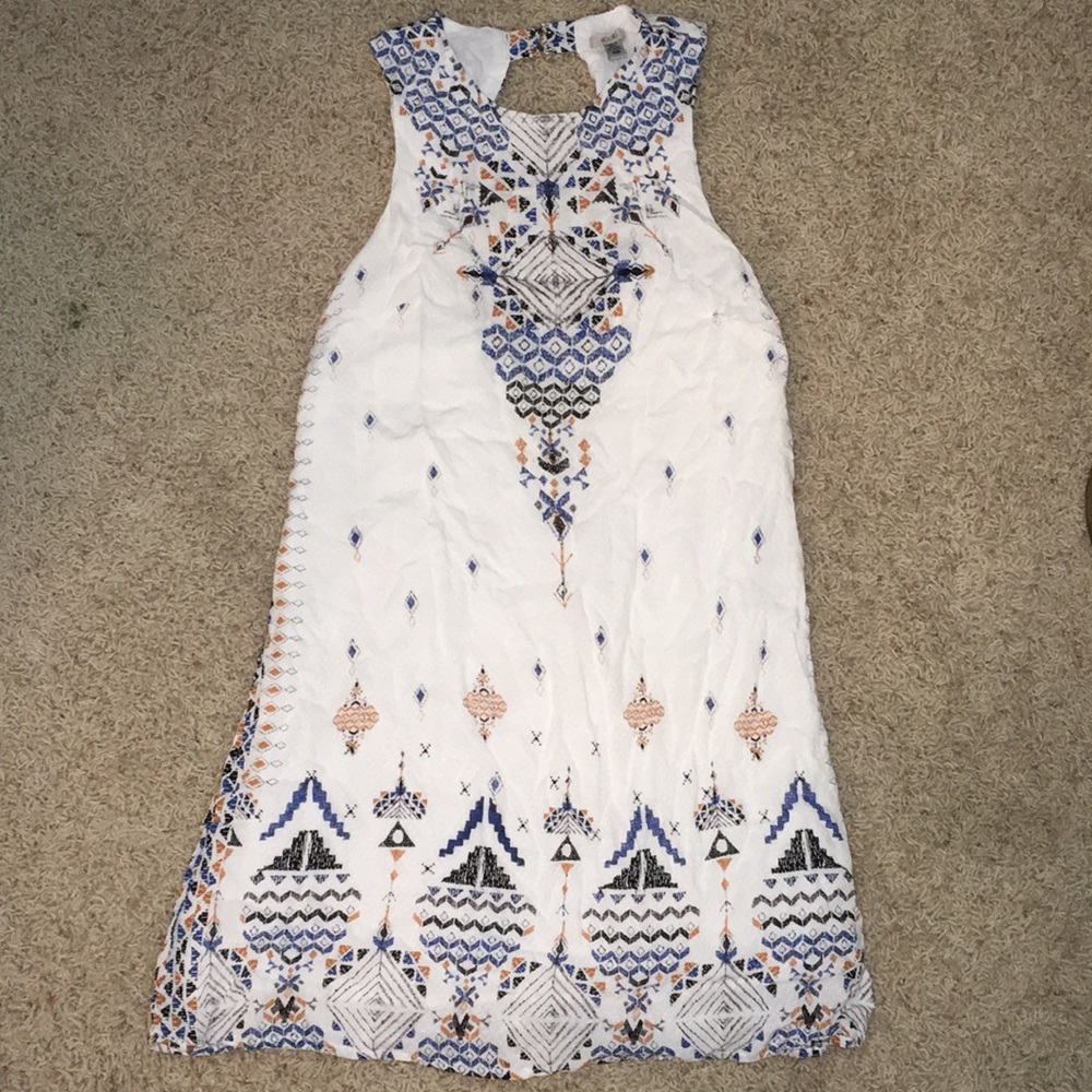 Aztec Backless Mini Dress